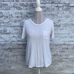 Plain white pocket shirt